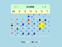 calendar,lunar calendar,responsive design,Luna Calendar,My Solar
